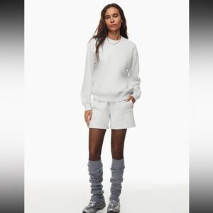 TNA ARITZA COZY FLEECE BOYFRIEND GREEN‎ DRAWSTRING SHORTS SZ 2XS